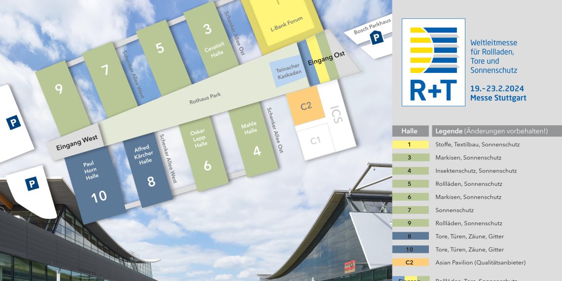 R+T 2024 on course for success Large number of key industry players have already registered/ Thematic hall layout for R+T 2024