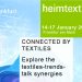 Gobal stage for inspiration:  Heimtextil expands product range and makes textile interior design more visible than ever before