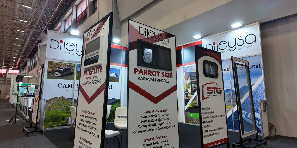 DİLEYSA PERDE SİSTEMLERİ  KARAVAN SHOW EURASİA  Fuarı’nda Karavan perdeleri ile  göz doldurdu